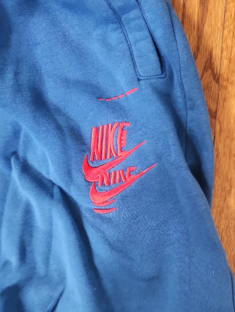 Nike Peach Tie-Dye & Royal Blue Athletic Shorts Set - Picture 3 of 4